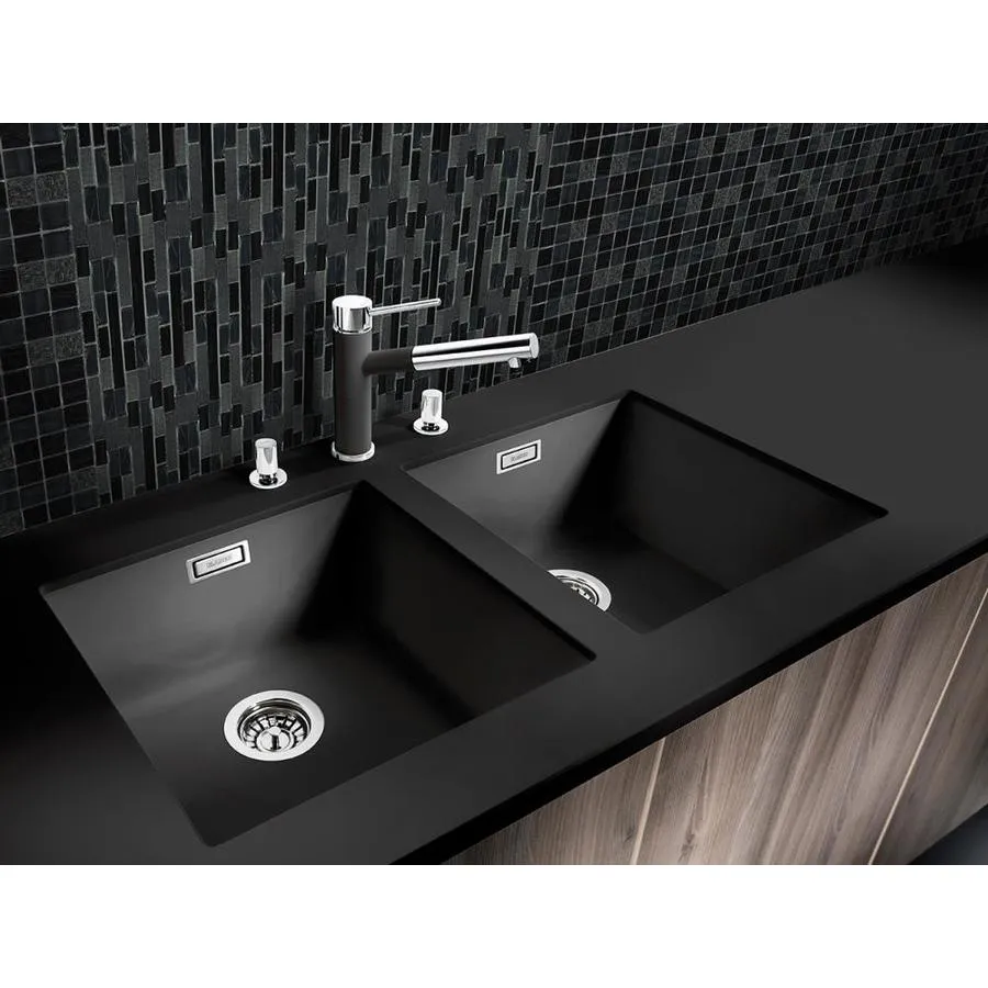 Abolos New Era II 11-Pack Black 12-in x 12-in Glossy Glass Mosaic Floor and Wall Tile, photo 3 of 6