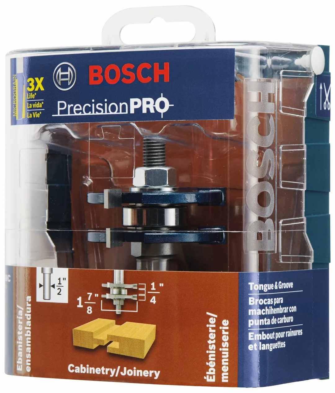 Bosch 1-7/8-in Carbide-Tipped Tongue and Groove Router Bit, photo 3 of 6