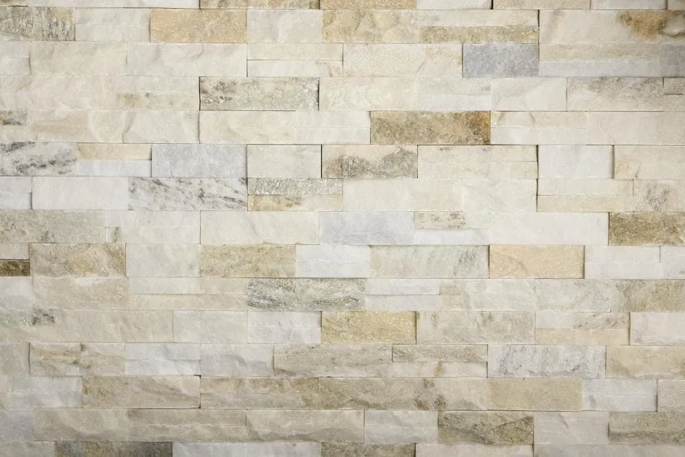 American Olean Rockland Soft Sand 5-in x 13-in Unglazed Natural Marble Brick Mosaic Wall Tile, 6-Pack (2.7-sq ft/carton), photo 4 of 7