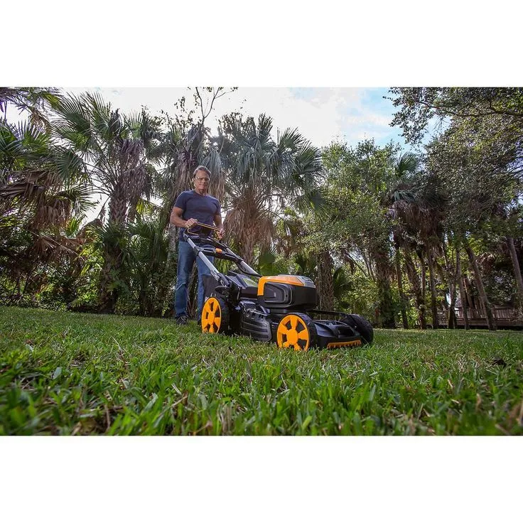 MOWOX 20 in. 82-Volt Cordless Self Propelled Variable Speed RWD Walk Behind Mower with 82-Volt 5.0 Ah Battery and Charger, photo 3 of 6