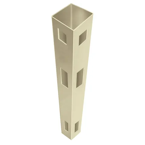 Sand Vinyl Corner Fence Post - 9 ft × 5 in