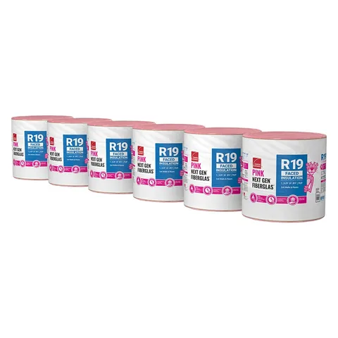 EcoTouch R-19 Kraft-Faced Fiberglass Insulation Roll