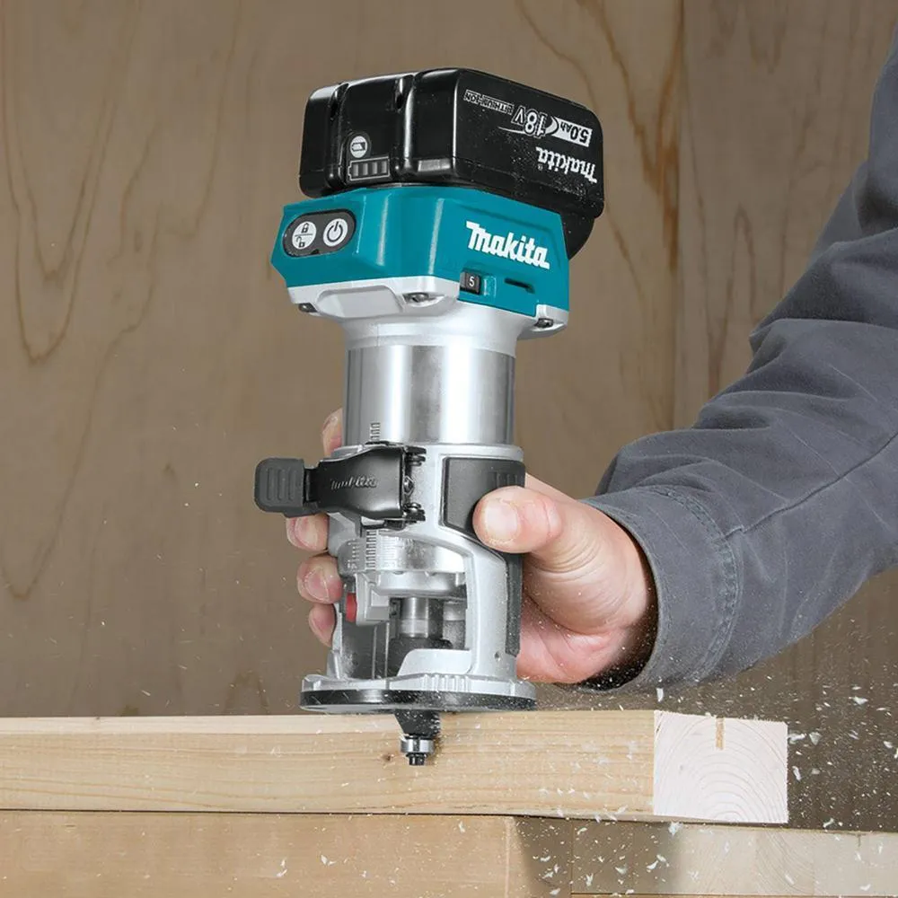 18-Volt LXT Brushless Cordless Compact Router Kit/Bonus 18-Volt LXT Cordless 3-1/4 in. Cordless Planer (Tool-Only), photo 4 of 14