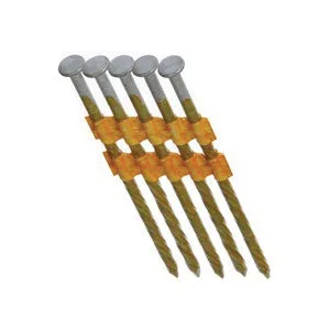 21 Degree Plastic Strip Round Head Framing Nails Electrogalvanized Ring Shank Mill 2-3/8 × 0.113 in 5M/Box