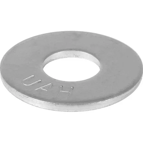 Zinc-Plated Steel M14 Flat Washer, 25-Pack