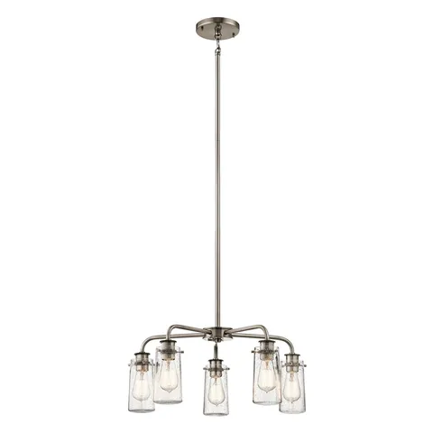 Braelyn 5-Light Pewter Chandelier