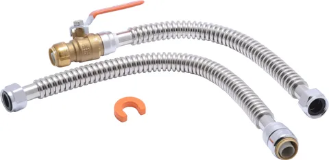 18-in Corrugated Stainless Steel Water Heater Connector