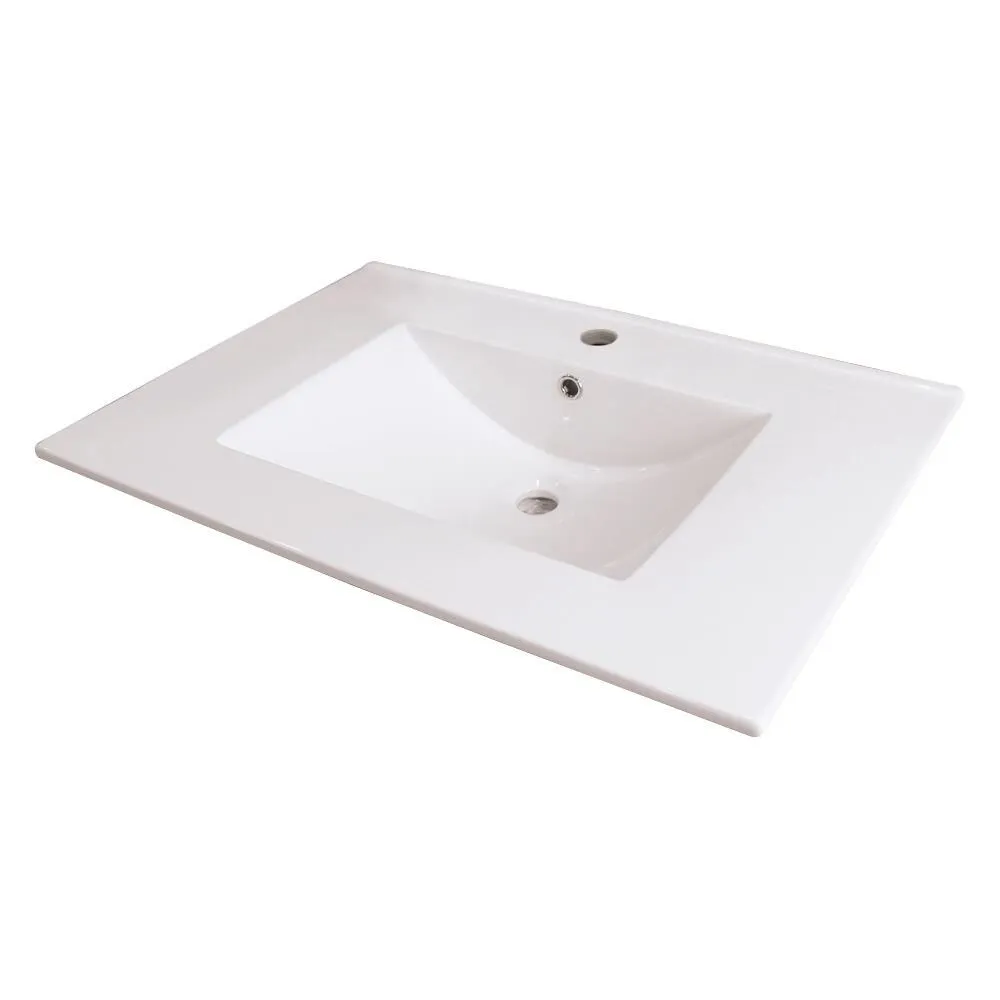Transolid Juliette 25-in White Vitreous China Single-Hole Bathroom Vanity Top with Integral Sink, photo 20 of 20