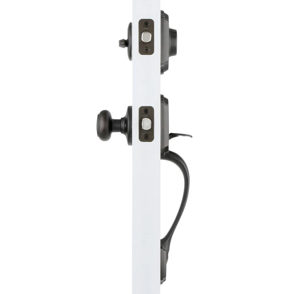 Belleview Venetian Bronze Single Cylinder Door Handleset with Cove Door Knob Featuring SmartKey Security, photo 3 of 5