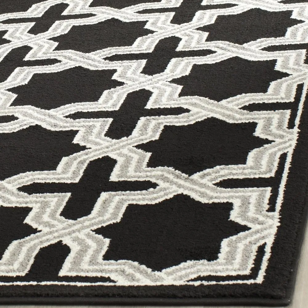 Safavieh Eden 2 x 7 Anthracite/Gray Indoor/Outdoor Geometric Runner, photo 3 of 4