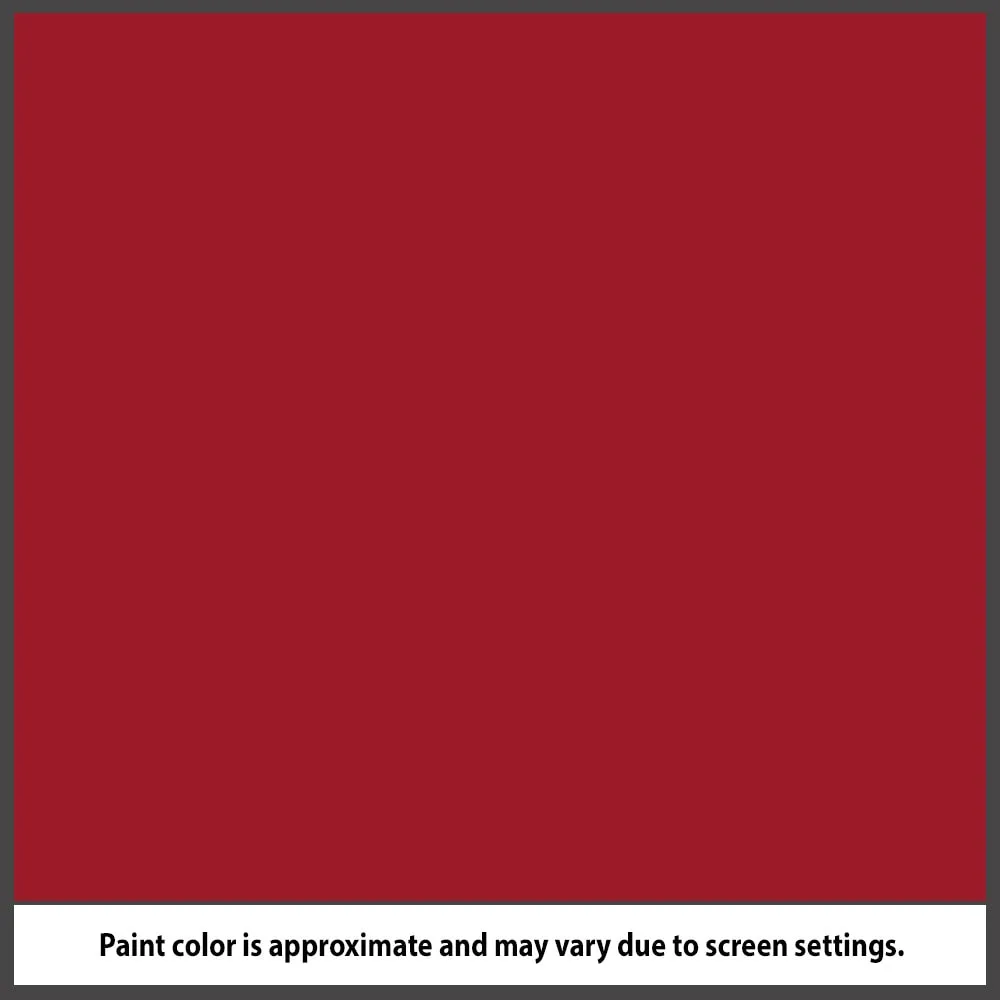 Masonite 36-in x 80-in Fiberglass Full Lite Left-Hand Inswing Roma Red Painted Prehung Single Front Door with Brickmould, photo 3 of 4