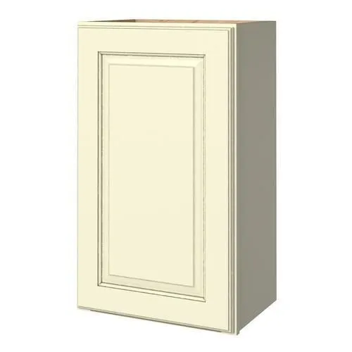 allen + roth Annscroft 18-in W x 36.125-in H x 12-in D Hazelnut Maple Door Wall Semi-Custom Cabinet, photo 3 of 6