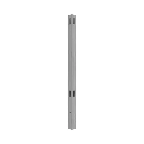 8.5-ft Vinyl Woodgrain Fence Corner Post
