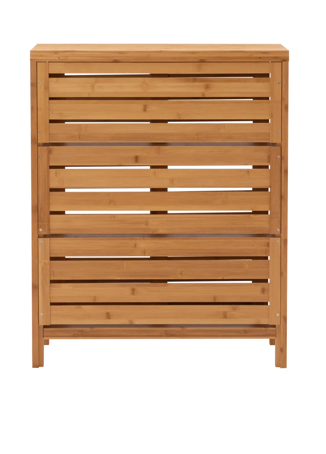 Linon Bracken 26-in x 33-in x 11-in Natural Bamboo Wood Freestanding Linen Cabinet, photo 4 of 11