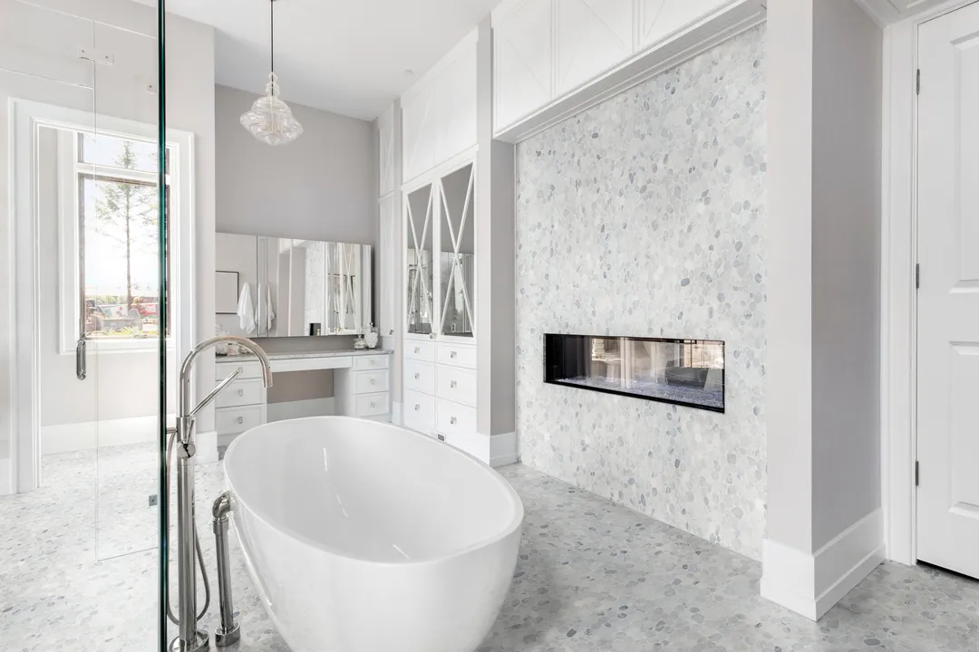 Satori 10-Pack Mixed White Marble 12-in x 12-in Honed Natural Stone Pebble Mosaic Floor and Wall Tile, photo 12 of 12