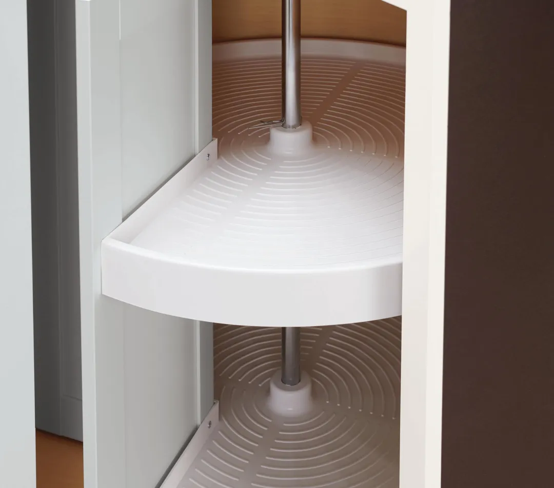Diamond NOW Arcadia 36-in W x 35-in H x 23.75-in D White Lazy Susan Corner Base Fully Assembled Cabinet (Recessed Panel Shaker Style), photo 4 of 9