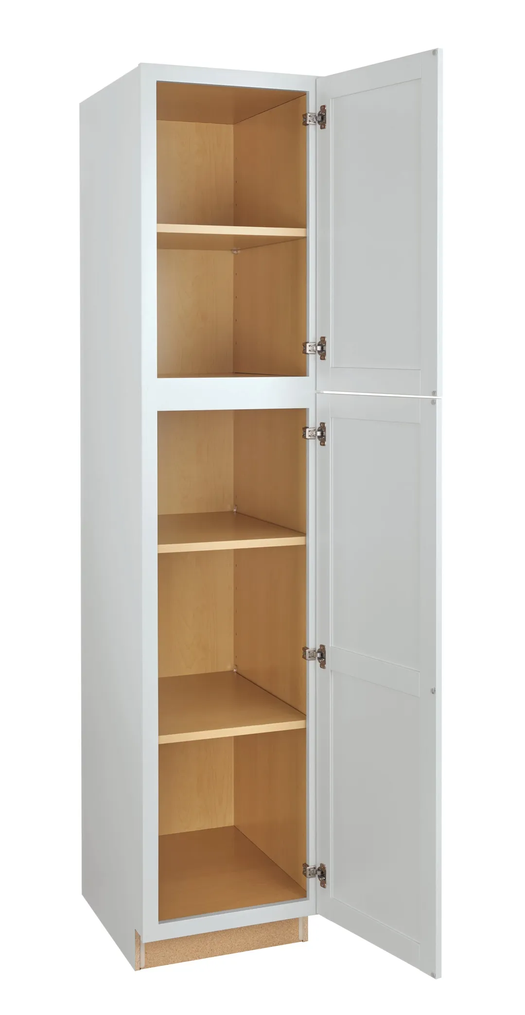 Diamond NOW Arcadia 18-in W x 84-in H x 23.75-in D White Pantry Fully Assembled Cabinet (Recessed Panel Shaker Door Style), photo 3 of 8