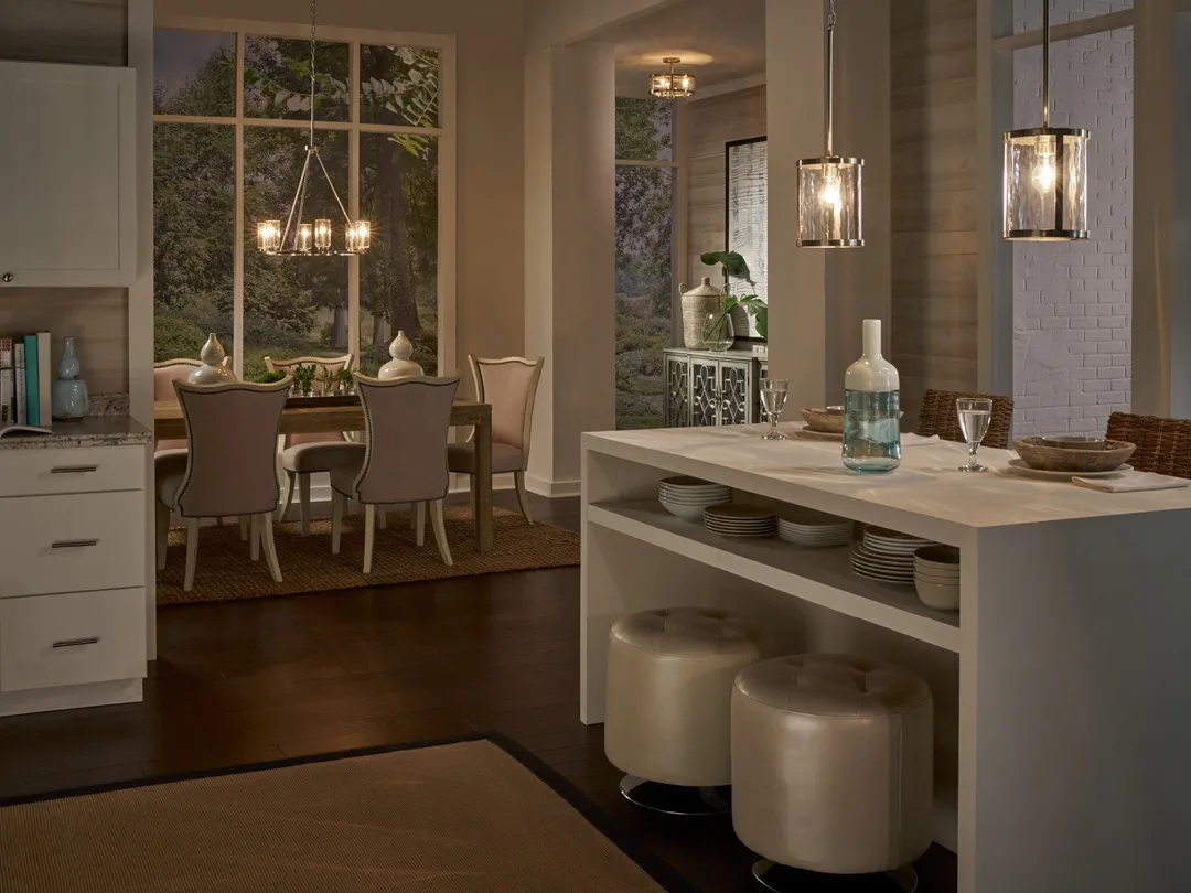 Kichler Marita 13-in Brushed Nickel Coastal Incandescent Semi-Flush Mount Light, photo 13 of 14