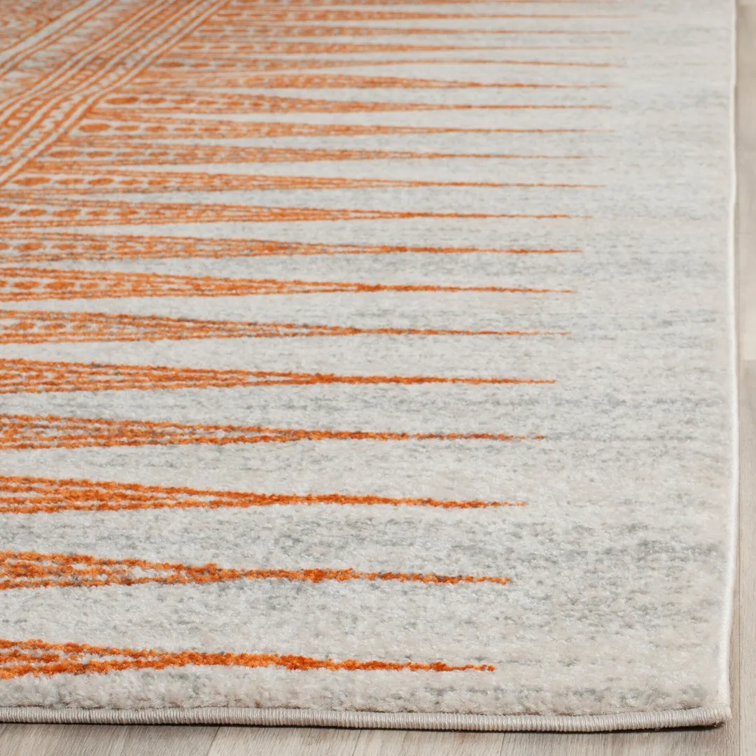 Safavieh Evoke Layla 2 x 7 Ivory/Orange Indoor Abstract Bohemian/Eclectic Runner, photo 3 of 7