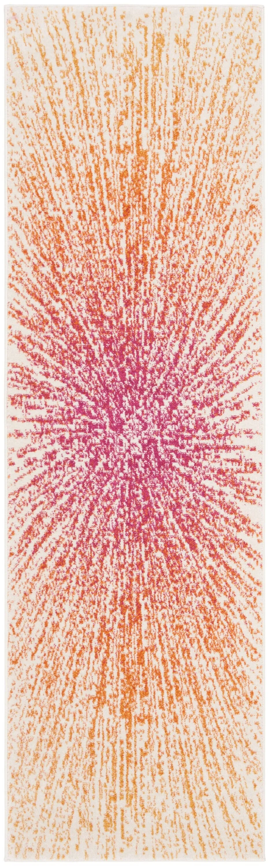 Safavieh Evoke Jude 2 x 11 Fuchsia/Cream Indoor Abstract Bohemian/Eclectic Runner, photo 2 of 7
