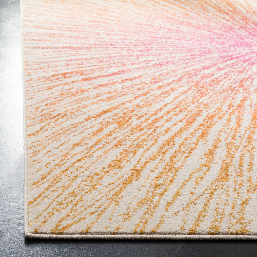 Safavieh Evoke Jude 2 x 11 Fuchsia/Cream Indoor Abstract Bohemian/Eclectic Runner, photo 3 of 7