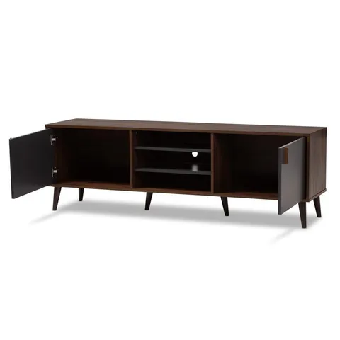 Samuel Modern/Contemporary Walnut Tv Cabinet