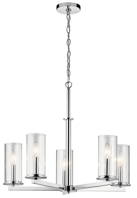 Crosby 5-Light Chrome Chandelier