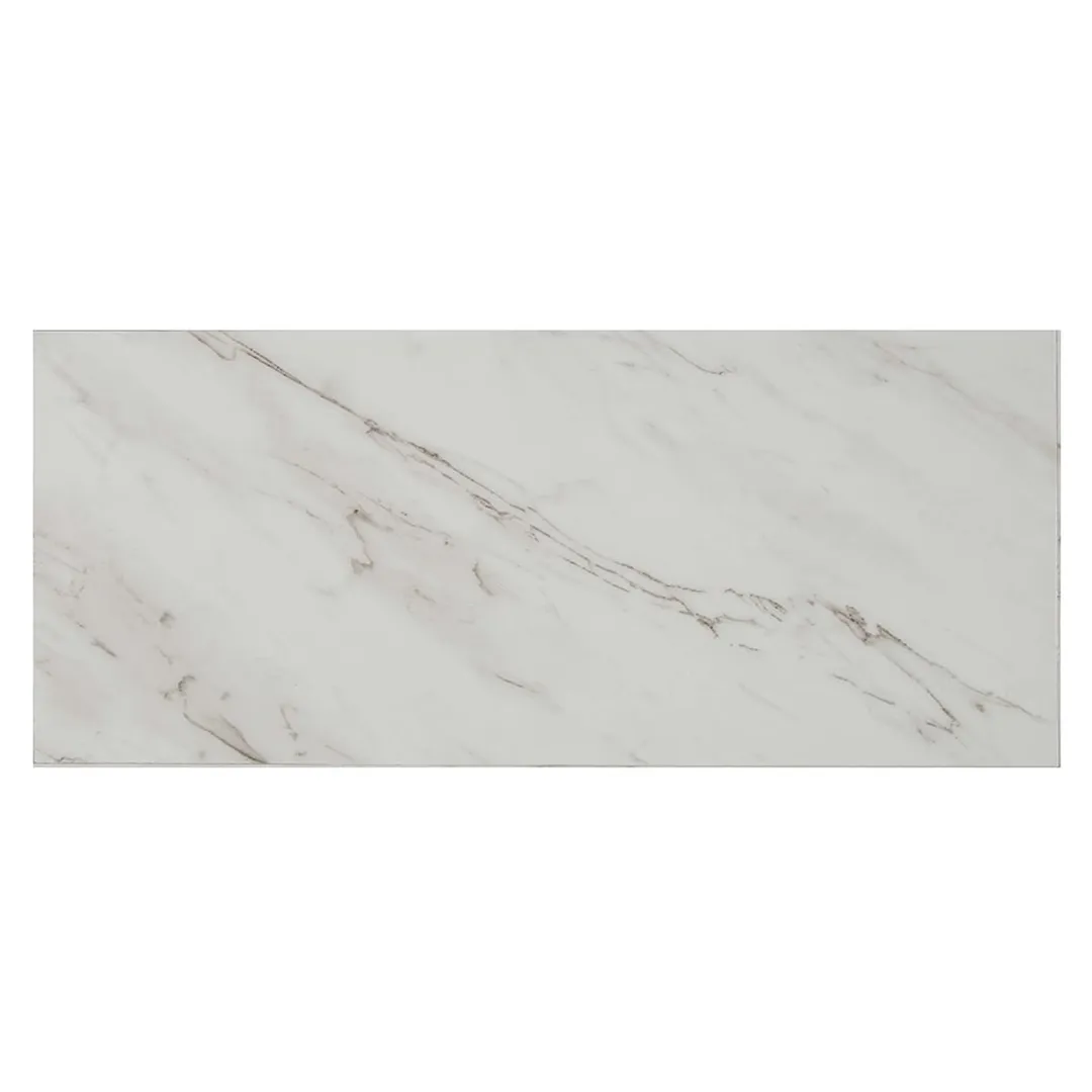 Style Selections Grecian Marble 12-in x 24-in Groutable Water-Resistant Peel-and-Stick Luxury Vinyl Tile Flooring, 2-sq ft Piece, photo 8 of 8