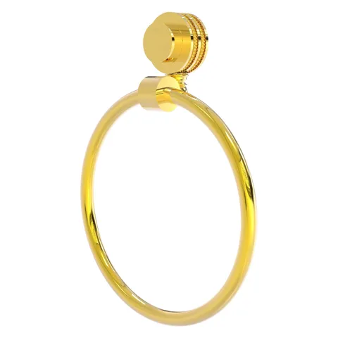 Venus Polished Brass Wall Mount Towel Ring