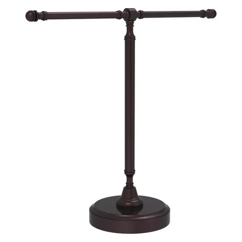 Vanity Top 2 Arm Guest Towel Holder in Antique Bronze