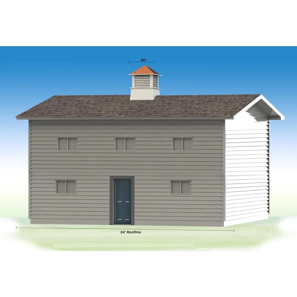 Good Directions Newtown 36-in x 46-in White Vinyl Cupola with Wood Roof, Square Hip Style, photo 5 of 5