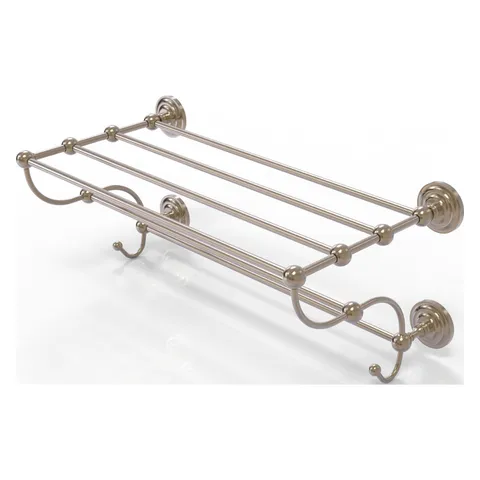 Prestige Que New Collection 36-in Train Rack Towel Shelf in Antique Pewter