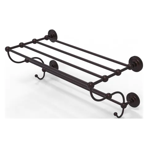 Prestige Que New Collection 36-in Train Rack Towel Shelf in Antique Bronze