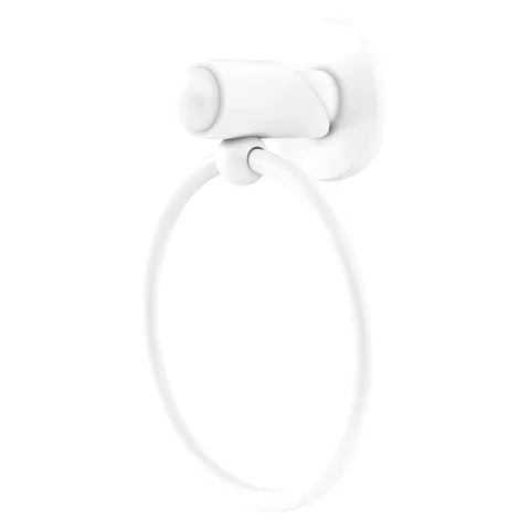 Soho Matte White Wall Mount Towel Ring, 6-in Diameter