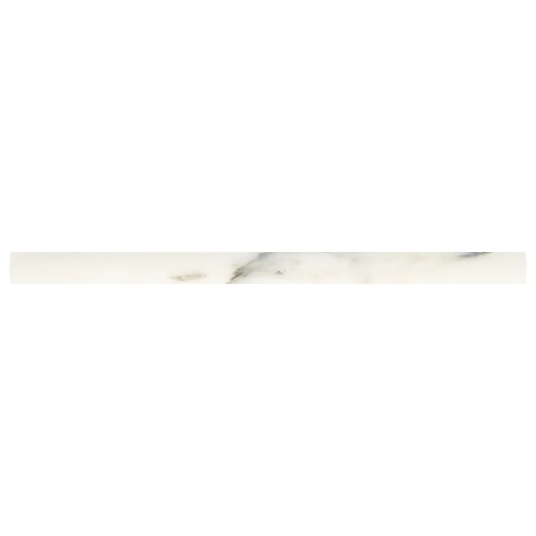 American Olean Genuine Stone Calacatta Gold Honed Marble Pencil Liner Tile, 1/2-in x 12-in, photo 4 of 11