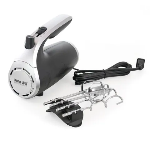 6-in Cord 2-Speed Black Hand Mixer