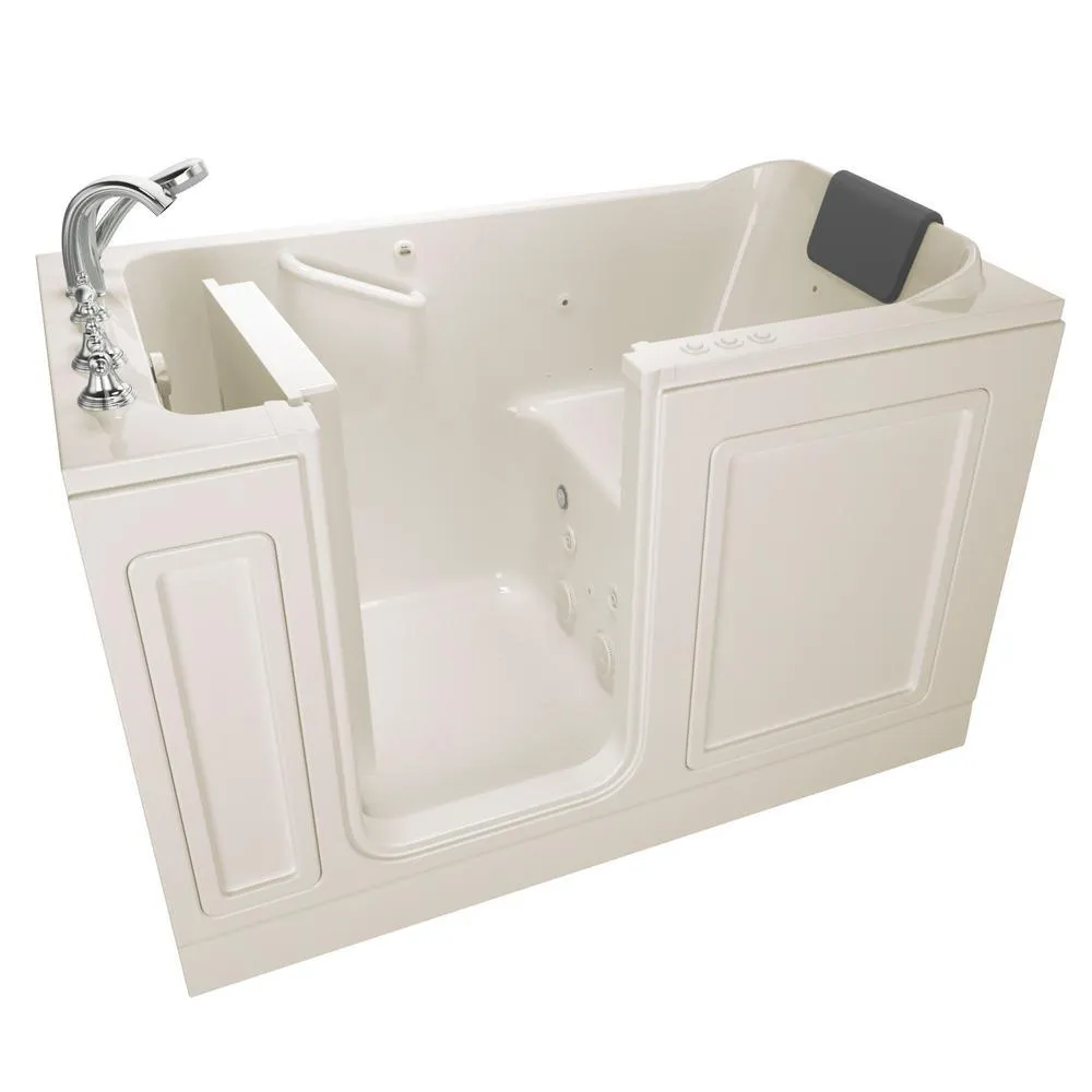 Acrylic Luxury 60 in. Right Hand Walk-In Whirlpool and Air Bathtub in White, photo 10 of 12