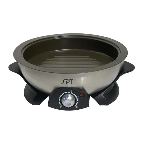 Shabu-Shabu 3 Qt. Stainless Steel Electric Multi-Cooker with Stainless Steel Pot