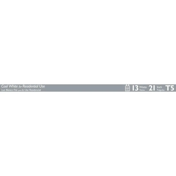 Philips 13-Watt 21 in. Linear T5 Fluorescent Tube Light Bulb Cool White (4100K), photo 3 of 6