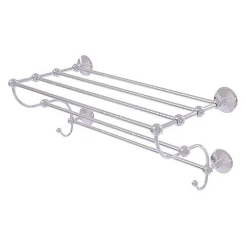 Prestige Monte Carlo Satin Chrome Wall Mount Towel Rack, 24 in