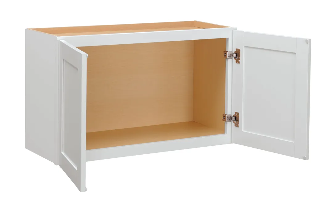 Diamond NOW Arcadia 36-in W x 18-in H x 12-in D TrueColor White Wall Cabinet, Recessed Panel Shaker, Fully Assembled, photo 2 of 8
