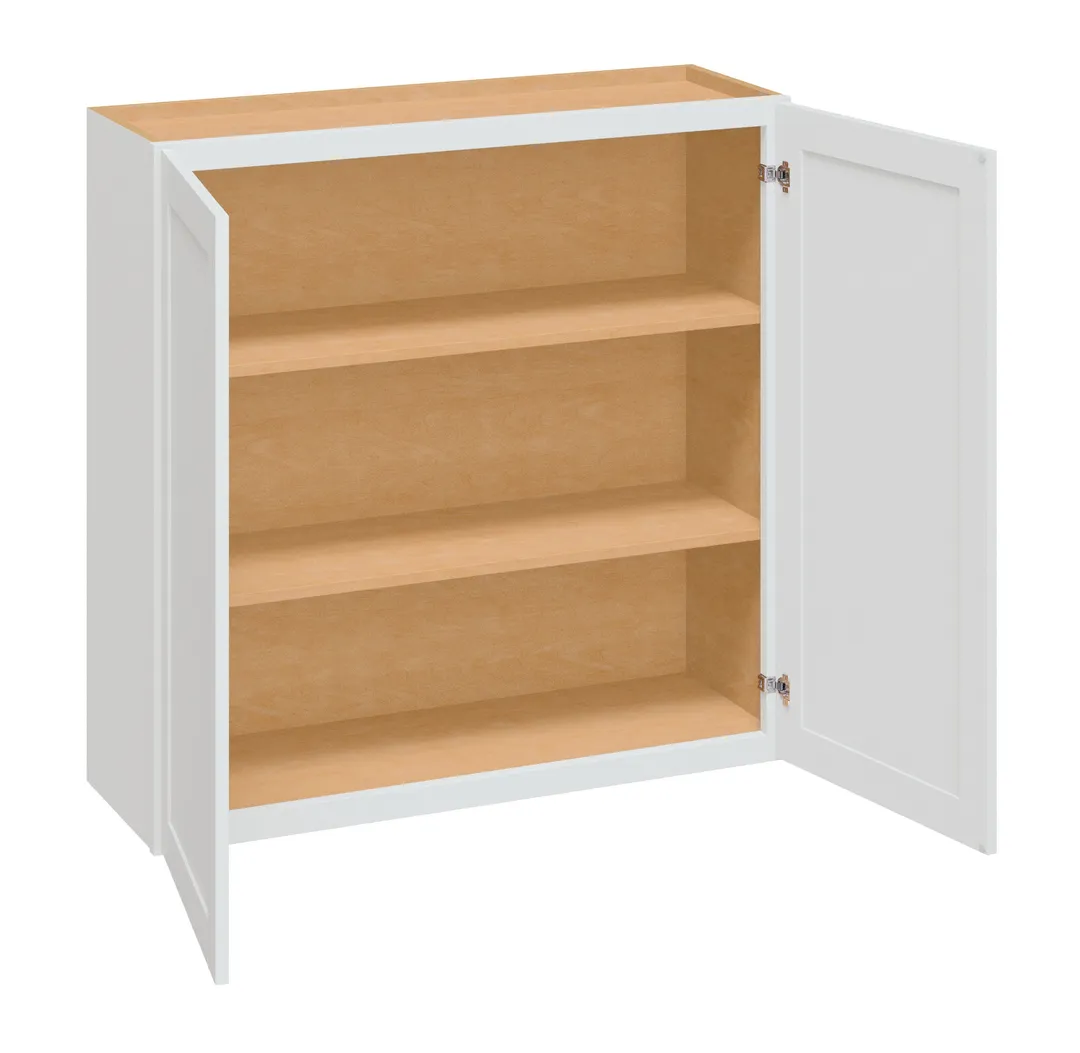 Diamond NOW Arcadia 36-in W x 36-in H x 12-in D TrueColor White Wall Cabinet, Fully Assembled, photo 2 of 8