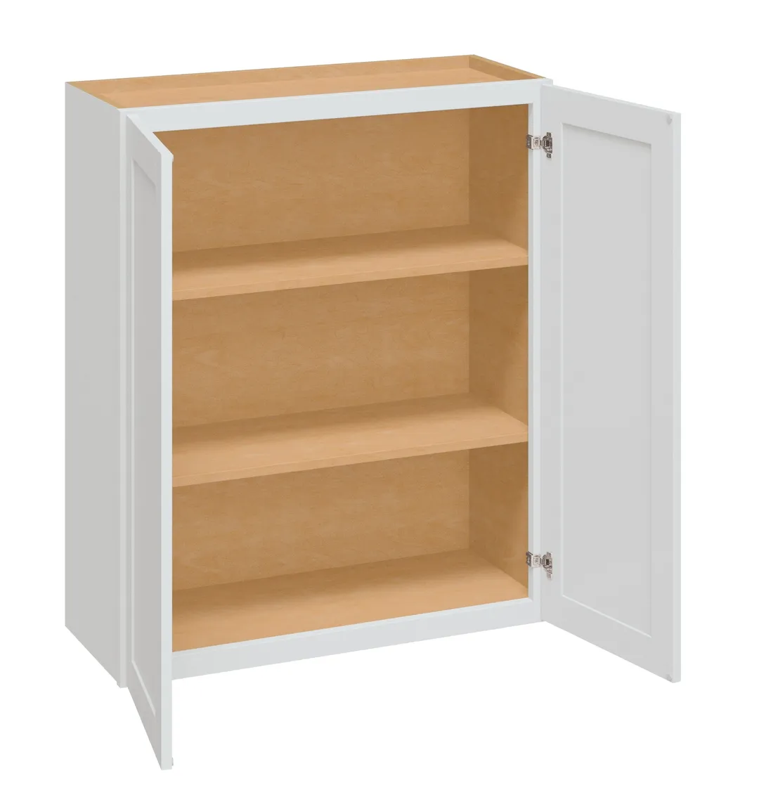 Diamond NOW Arcadia 27-in W x 36-in H x 12-in D White Wall Fully Assembled Cabinet (Recessed Panel Shaker Door Style), photo 4 of 10