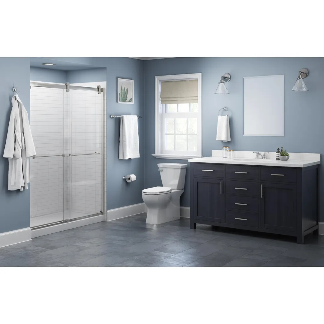 Delta Foundations Polished Chrome Wall Mount Spring-loaded Toilet Paper Holder, photo 5 of 8