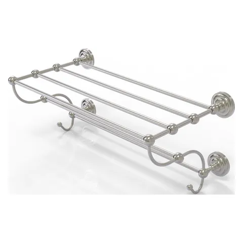 Prestige Que New Collection 24-in Train Rack Towel Shelf in Satin Nickel