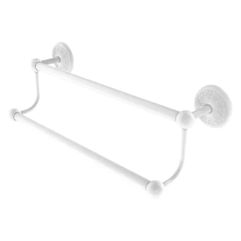 Prestige Monte Carlo 36-in Double Matte White Wall Mount Double Towel Bar