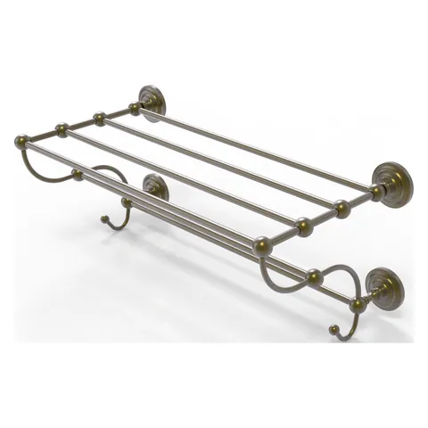 Prestige Que New Antique Brass Wall Mount Towel Rack, 24 in