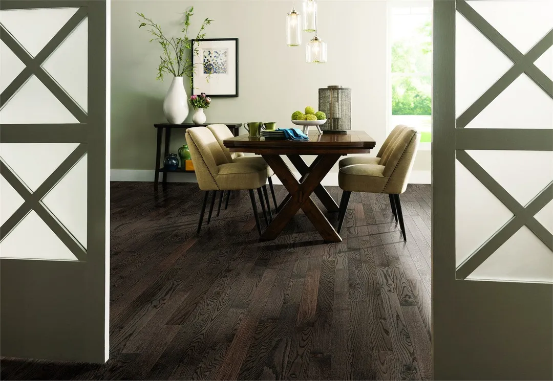 Bruce Frisco Pewter Oak 3-1/4-in W x 3/4-in T x Varying Length Smooth/Traditional Solid Hardwood Flooring (22-sq ft / Carton), photo 2 of 6