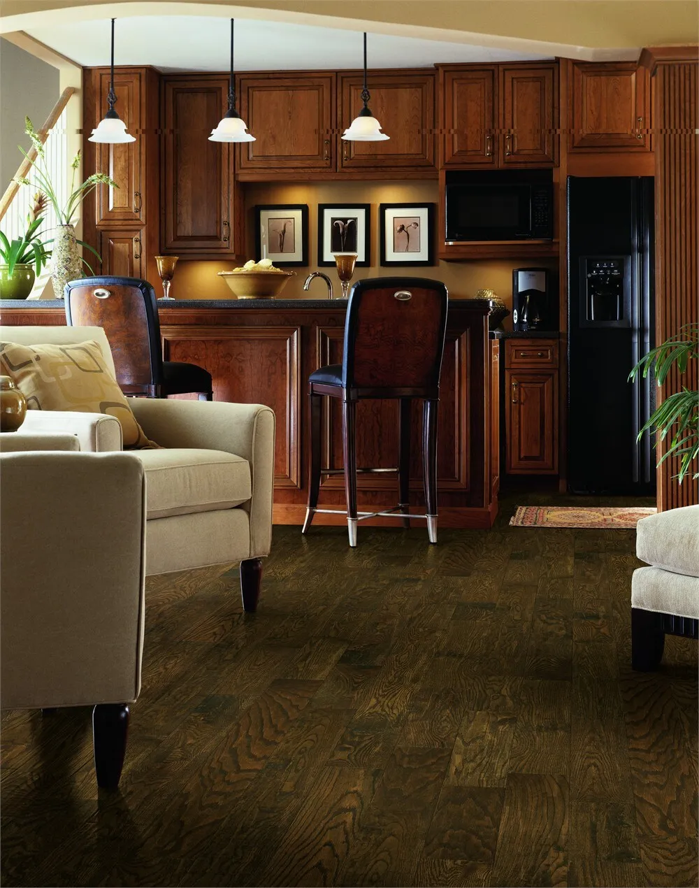 Bruce America's Best Choice Wood Trail Oak Handscraped 3/4-in x 5-in Solid Hardwood Flooring Sample, photo 7 of 7