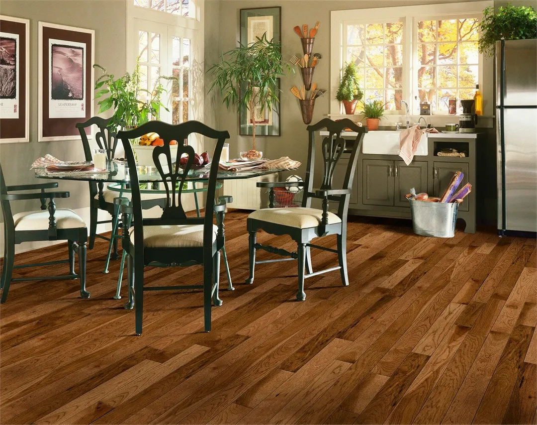 Bruce America’s Best Choice Prefinished Oxford Brown Hickory Smooth/Traditional 3/4-in Solid Hardwood Flooring Sample, photo 6 of 6